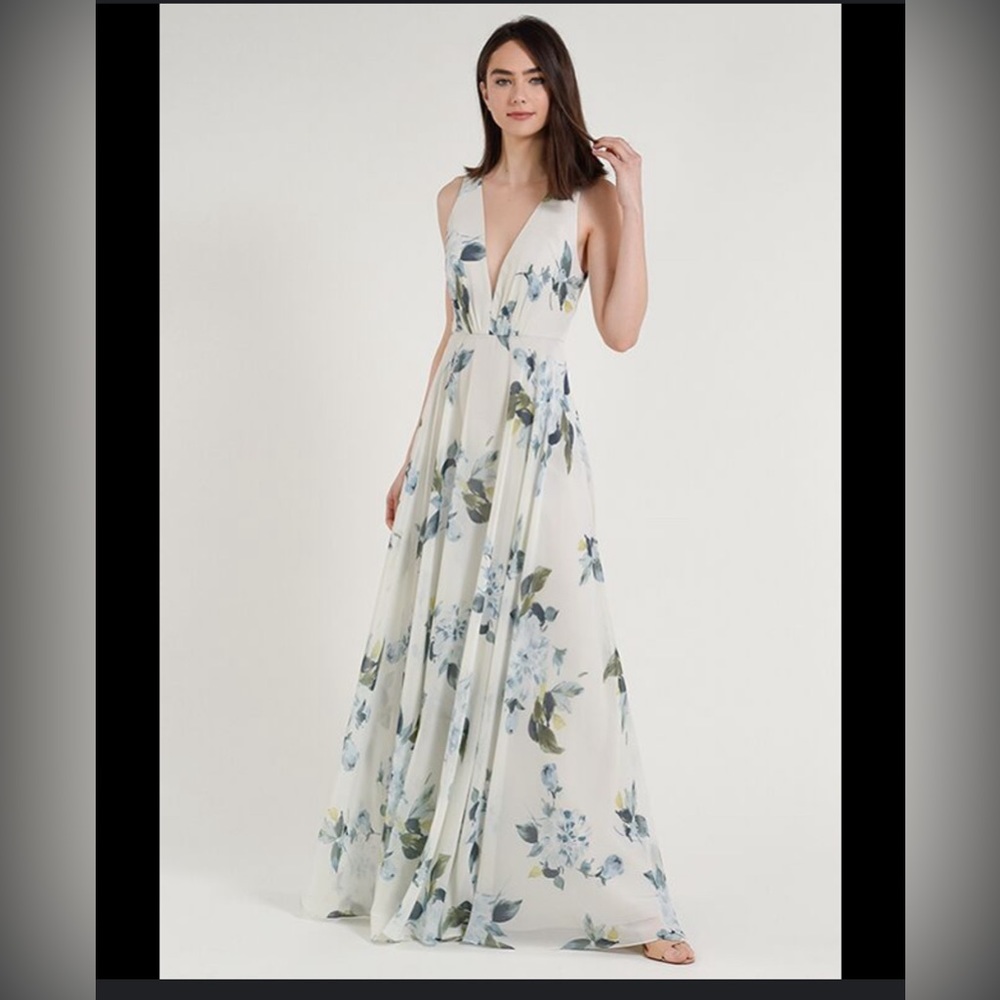 Jenny Yoo Floral Bridesmaid Dress
